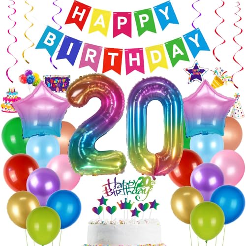 Ballon 20. Geburtstag Regenbogen, Luftballon 20. Geburtstag Frau, Geburtstagsdeko 20 Jahr Bunt, Deko 20. Geburtstag Party Frauen, Mehrfarbig 20 Jahr Luftballon, Geburtstagsdeko 20 Jahre Bunt Ballon 20. Geburtstag Regenbogen, Luftballon 20. Geburtstag Frau, Geburtstagsdeko 20 Jahr Bunt, Deko 20. Geburtstag Party Frauen, Mehrfarbig 20 Jahr Luftballon, Geburtstagsdeko 20 Jahre Bunt von Haosell