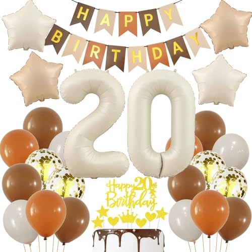 Beige 20 Geburtstag Deko, Creme Weiß ballon 20. Frau, Luftballon 20. Geburtstag Beige Gold, Boho 20 Jahre Geburtstagsdeko, Frau Mann 20 Jahr Geburtstag Party Deko, Beige Gold 20 Luftballon Beige 20 Geburtstag Deko, Creme Weiß ballon 20. Frau, Luftballon 20. Geburtstag Beige Gold, Boho 20 Jahre Geburtstagsdeko, Frau Mann 20 Jahr Geburtstag Party Deko, Beige Gold 20 Luftballon von Haosell
