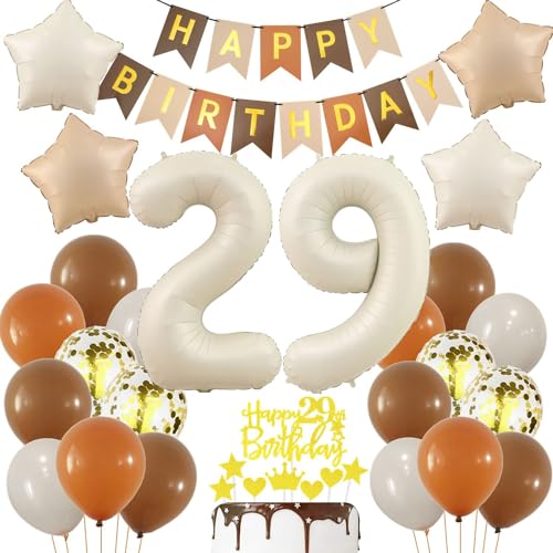 Beige 29 Geburtstag Deko, Creme Weiß ballon 29. Frau, Luftballon 29. Geburtstag Beige Gold, Boho 29 Jahre Geburtstagsdeko, Frau Mann 29 Jahr Geburtstag Party Deko, Beige Gold 29 Luftballon Beige 29 Geburtstag Deko, Creme Weiß ballon 29. Frau, Luftballon 29. Geburtstag Beige Gold, Boho 29 Jahre Geburtstagsdeko, Frau Mann 29 Jahr Geburtstag Party Deko, Beige Gold 29 Luftballon von Haosell