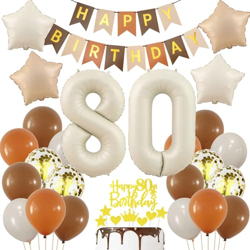 Beige 80 Geburtstag Deko, Creme Weiß ballon 80. Frau, Luftballon 80. Geburtstag Beige Gold, Boho 80 Jahre Geburtstagsdeko, Frau Mann 80 Jahr Geburtstag Party Deko, Beige Gold 80 Luftballon Beige 80 Geburtstag Deko, Creme Weiß ballon 80. Frau, Luftballon 80. Geburtstag Beige Gold, Boho 80 Jahre Geburtstagsdeko, Frau Mann 80 Jahr Geburtstag Party Deko, Beige Gold 80 Luftballon von Haosell