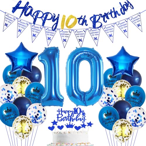 Blau 10. Geburtstag Dekoration Junge, Blau 10 Jahr Jungen Geburtstagsdeko, Luftballon 10. Geburtstag Party Deko, Junge Geburtstagsdeko 10 Jahre, Blau 10 Ballon, Blau Deko 10 Jahr Geburtstagsdeko Blau 10. Geburtstag Dekoration Junge, Blau 10 Jahr Jungen Geburtstagsdeko, Luftballon 10. Geburtstag Party Deko, Junge Geburtstagsdeko 10 Jahre, Blau 10 Ballon, Blau Deko 10 Jahr Geburtstagsdeko von Haosell
