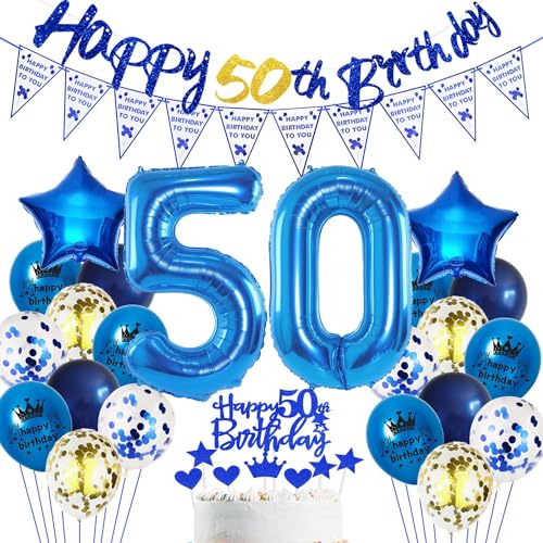 Blau 50. Geburtstag Dekoration Mann, Blau 50 Jahr Männer Geburtstagsdeko, Luftballon 50. Geburtstag Party Deko, Mann Geburtstagsdeko 50 Jahre, Blau 50 Ballon, Blau Deko 50 Jahr Geburtstagsdeko Blau 50. Geburtstag Dekoration Mann, Blau 50 Jahr Männer Geburtstagsdeko, Luftballon 50. Geburtstag Party Deko, Mann Geburtstagsdeko 50 Jahre, Blau 50 Ballon, Blau Deko 50 Jahr Geburtstagsdeko von Haosell