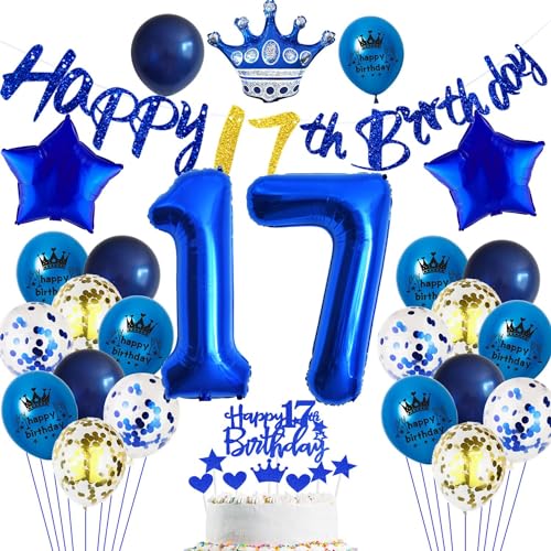 Blau Luftballons 17 Geburtstag Dekoration,17. Geburtstagsdeko Junge,17 Ballon Blau Deko, Luftballon 17. Geburtstag Party Deko Blau,Geburtstagsdeko 17 Jahre Junge Blau,Ballon 17. Geburtstag blau Blau Luftballons 17 Geburtstag Dekoration,17. Geburtstagsdeko Junge,17 Ballon Blau Deko, Luftballon 17. Geburtstag Party Deko Blau,Geburtstagsdeko 17 Jahre Junge Blau,Ballon 17. Geburtstag blau von Haosell