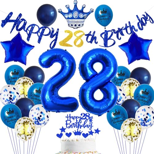 Blau Luftballons 28 Geburtstag Dekoration,28. Geburtstagsdeko Mann,28 Ballon Blau Deko, Luftballon 28. Geburtstag Party Deko Blau,Geburtstagsdeko 28 Jahre Männer Blau,Ballon 28. Geburtstag blau Blau Luftballons 28 Geburtstag Dekoration,28. Geburtstagsdeko Mann,28 Ballon Blau Deko, Luftballon 28. Geburtstag Party Deko Blau,Geburtstagsdeko 28 Jahre Männer Blau,Ballon 28. Geburtstag blau von Haosell