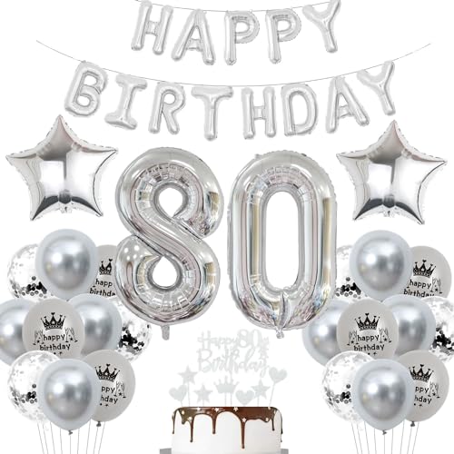 Deko 80. Geburtstag Mann Silber Luftballon 80 Jahre Silber Party Ballons 80 Geburtstag Dekoration 80 Geburtstags ballon Frau Luftballon 80. Geburtstag Silber 80 Jahre Party Deko Deko 80. Geburtstag Mann Silber Luftballon 80 Jahre Silber Party Ballons 80 Geburtstag Dekoration 80 Geburtstags ballon Frau Luftballon 80. Geburtstag Silber 80 Jahre Party Deko von Haosell