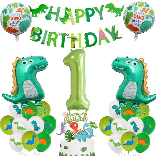 Dino Geburtstag Deko 1 Jahre, Folienballon Dinosaurier mit Happy Birthday Girlande, dinosaurier Geburtstagsdeko 1 Jahre Junge,Dino 1. Geburtstag Party Deko,Dino Deko 1 Jahre Kindergeburtstag Dino Geburtstag Deko 1 Jahre, Folienballon Dinosaurier mit Happy Birthday Girlande, dinosaurier Geburtstagsdeko 1 Jahre Junge,Dino 1. Geburtstag Party Deko,Dino Deko 1 Jahre Kindergeburtstag von Haosell