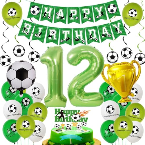 Fußball 12 Geburtstag Deko,Fußball Luftballon 12 Jahre,Fussball Luftballon 12. Geburtstag Grün,Fussball Geburtstagsdeko Jungen 12 Jahr,Ballon 12. Fußball,Luftballon 12 Party Fußball 12 Geburtstag Deko,Fußball Luftballon 12 Jahre,Fussball Luftballon 12. Geburtstag Grün,Fussball Geburtstagsdeko Jungen 12 Jahr,Ballon 12. Fußball,Luftballon 12 Party von Haosell