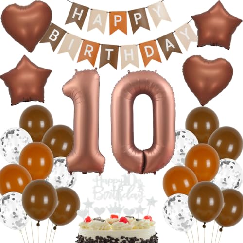 Geburtstagsdeko 10 Jahre Braun, Luftballons 10. Braun Party Ballons, Deko 10 Geburtstag Mädchen Junge, Ballon 10 Beige Braun, 10. Geburtstag Party Deko, Luftballons 10 Jahre Boho Geburtstag Braun Geburtstagsdeko 10 Jahre Braun, Luftballons 10. Braun Party Ballons, Deko 10 Geburtstag Mädchen Junge, Ballon 10 Beige Braun, 10. Geburtstag Party Deko, Luftballons 10 Jahre Boho Geburtstag Braun von Haosell