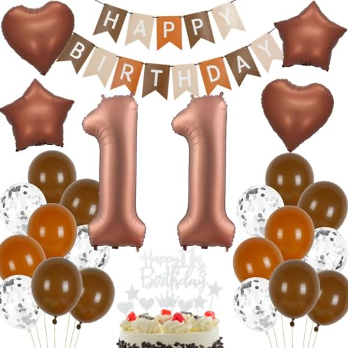 Geburtstagsdeko 11 Jahre Braun, Luftballons 11. Braun Party Ballons, Deko 11 Geburtstag Mädchen Junge, Ballon 11 Beige Braun, 11. Geburtstag Party Deko, Luftballons 11 Jahre Boho Geburtstag Braun Geburtstagsdeko 11 Jahre Braun, Luftballons 11. Braun Party Ballons, Deko 11 Geburtstag Mädchen Junge, Ballon 11 Beige Braun, 11. Geburtstag Party Deko, Luftballons 11 Jahre Boho Geburtstag Braun von Haosell