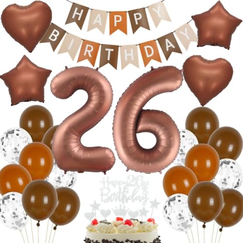 Geburtstagsdeko 26 Jahre Braun, Luftballons 26. Braun Party Ballons, Deko 26 Geburtstag Frau Mann, Ballon 26 Beige Braun, 26. Geburtstag Party Deko, Luftballons 26 Jahre Boho Geburtstag Braun Geburtstagsdeko 26 Jahre Braun, Luftballons 26. Braun Party Ballons, Deko 26 Geburtstag Frau Mann, Ballon 26 Beige Braun, 26. Geburtstag Party Deko, Luftballons 26 Jahre Boho Geburtstag Braun von Haosell