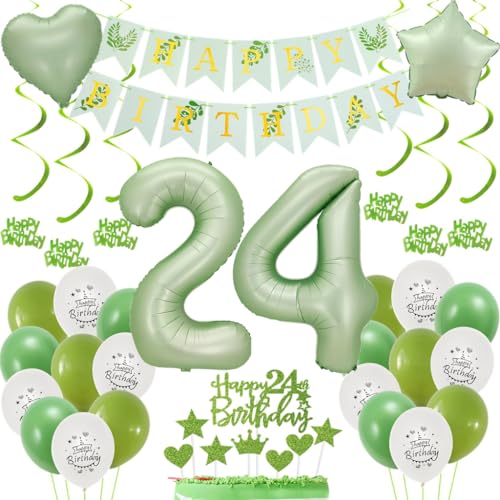 Grün Deko 24. Geburtstag Frauen, Luftballon 24 Salbeigrün, 24. Geburtstag Dekoration Frau, Luftballons 24 Geburtstag Frauen, Geburtstagsdeko 24 Jahre Grün, Geburtstag 24 Jahre Männ Frau Ballon Grün Deko 24. Geburtstag Frauen, Luftballon 24 Salbeigrün, 24. Geburtstag Dekoration Frau, Luftballons 24 Geburtstag Frauen, Geburtstagsdeko 24 Jahre Grün, Geburtstag 24 Jahre Männ Frau Ballon von Haosell