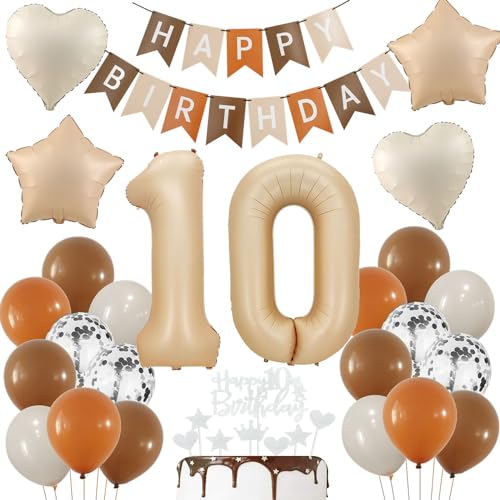 Luftballon 10 Geburtstag Creme, Luftballon 10 Geburtstag Nude, 10 Geburtstag Deko, 10 Geburtstag Mädchen Junge, Beige 10 Ballon Deko, 10. Geburtstag Dekorationen, Boho 10 Luftballon Beige Luftballon 10 Geburtstag Creme, Luftballon 10 Geburtstag Nude, 10 Geburtstag Deko, 10 Geburtstag Mädchen Junge, Beige 10 Ballon Deko, 10. Geburtstag Dekorationen, Boho 10 Luftballon Beige von Haosell