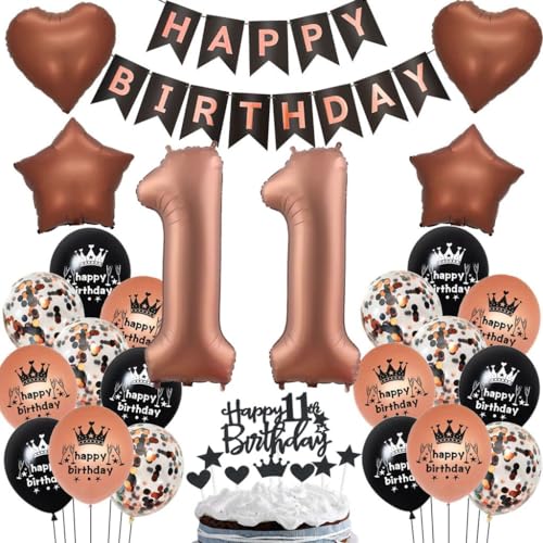 Luftballon 11. Geburtstag Deko, 11 Schokolade Ballons, 11 Geburtstag Deko Dunkelbraun, Geburtstagsdeko 11 Mädchen Braun, 11. Ballon für Mädchen Junge, Braun 11. Geburtstag Party Dekoration Luftballon 11. Geburtstag Deko, 11 Schokolade Ballons, 11 Geburtstag Deko Dunkelbraun, Geburtstagsdeko 11 Mädchen Braun, 11. Ballon für Mädchen Junge, Braun 11. Geburtstag Party Dekoration von Haosell