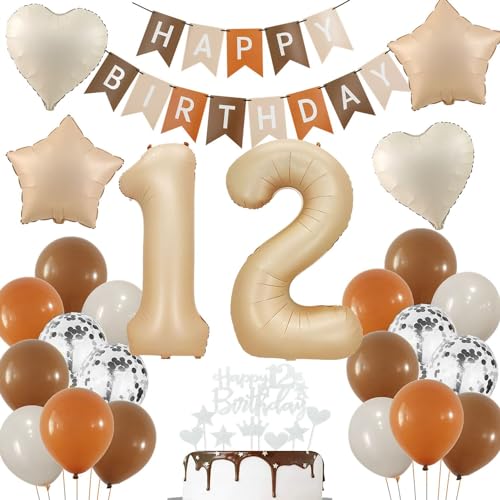 Luftballon 12 Geburtstag Creme, Luftballon 12 Geburtstag Nude, 12 Geburtstag Deko, 12 Geburtstag Mädchen Junge, Beige 12 Ballon Deko, 12. Geburtstag Dekorationen, Boho 12 Luftballon Beige Luftballon 12 Geburtstag Creme, Luftballon 12 Geburtstag Nude, 12 Geburtstag Deko, 12 Geburtstag Mädchen Junge, Beige 12 Ballon Deko, 12. Geburtstag Dekorationen, Boho 12 Luftballon Beige von Haosell