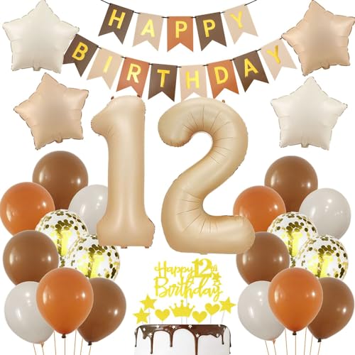 Luftballon 12 Jahre Geburtstagsdeko Nude, Creme 12. Luftballons Deko, 12 Geburtstag Mädchen Junge, Geburtstagsdeko 12. Beige Gold, Ballon 12 Geburtstagdeko, Beige Gold 12 Jahre Party Deko Luftballon 12 Jahre Geburtstagsdeko Nude, Creme 12. Luftballons Deko, 12 Geburtstag Mädchen Junge, Geburtstagsdeko 12. Beige Gold, Ballon 12 Geburtstagdeko, Beige Gold 12 Jahre Party Deko von Haosell