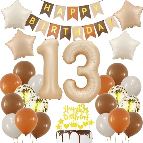 Luftballon 13 Jahre Geburtstagsdeko Nude, Creme 13. Luftballons Deko, 13 Geburtstag Mädchen Junge, Geburtstagsdeko 13. Beige Gold, Ballon 13 Geburtstagdeko, Beige Gold 13 Jahre Party Deko Luftballon 13 Jahre Geburtstagsdeko Nude, Creme 13. Luftballons Deko, 13 Geburtstag Mädchen Junge, Geburtstagsdeko 13. Beige Gold, Ballon 13 Geburtstagdeko, Beige Gold 13 Jahre Party Deko von Haosell