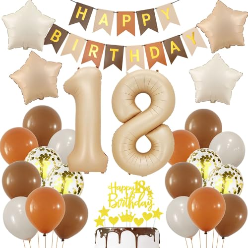Luftballon 18 Jahre Geburtstagsdeko Nude, Creme 18. Luftballons Deko, 18 Geburtstag Mädchen Junge, Geburtstagsdeko 18. Beige Gold, Ballon 18 Geburtstagdeko, Beige Gold 18 Jahre Party Deko Luftballon 18 Jahre Geburtstagsdeko Nude, Creme 18. Luftballons Deko, 18 Geburtstag Mädchen Junge, Geburtstagsdeko 18. Beige Gold, Ballon 18 Geburtstagdeko, Beige Gold 18 Jahre Party Deko von Haosell