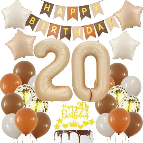 Luftballon 20 Jahre Geburtstagsdeko Nude, Creme 20. Luftballons Deko, 20 Geburtstag Frau Mann, Geburtstagsdeko 20. Beige Gold, Ballon 20 Geburtstagdeko, Beige Gold 20 Jahre Party Deko Luftballon 20 Jahre Geburtstagsdeko Nude, Creme 20. Luftballons Deko, 20 Geburtstag Frau Mann, Geburtstagsdeko 20. Beige Gold, Ballon 20 Geburtstagdeko, Beige Gold 20 Jahre Party Deko von Haosell