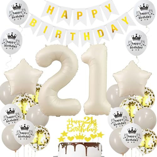 Luftballon 21 Jahr Geburtstag Creme, Deko 21 Geburtstag Frau Mann, 21. Geburtstagsdeko Beige Gold, Ballon 21 Geburtstag Deko Beige, Luftballons 21. Dekorationen Beige Gold, 21. Ballon Frau Luftballon 21 Jahr Geburtstag Creme, Deko 21 Geburtstag Frau Mann, 21. Geburtstagsdeko Beige Gold, Ballon 21 Geburtstag Deko Beige, Luftballons 21. Dekorationen Beige Gold, 21. Ballon Frau von Haosell
