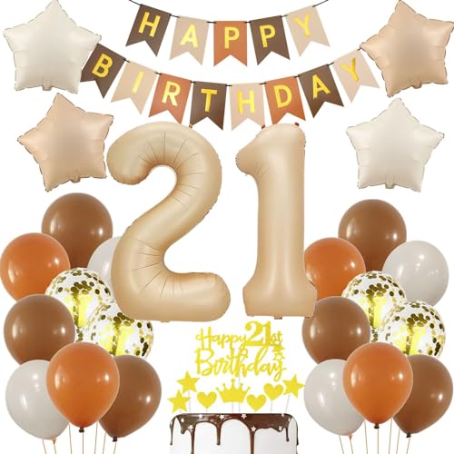 Luftballon 21 Jahre Geburtstagsdeko Nude, Creme 21. Luftballons Deko, 21 Geburtstag Frau Mann, Geburtstagsdeko 21. Beige Gold, Ballon 21 Geburtstagdeko, Beige Gold 21 Jahre Party Deko Luftballon 21 Jahre Geburtstagsdeko Nude, Creme 21. Luftballons Deko, 21 Geburtstag Frau Mann, Geburtstagsdeko 21. Beige Gold, Ballon 21 Geburtstagdeko, Beige Gold 21 Jahre Party Deko von Haosell