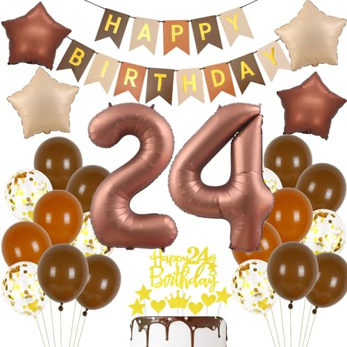 Luftballon 24. Geburtstag Braun, 24 Geburtstag Deko Retro Braune, 24 Jahre Dunkelbraun Partyballon, Deko 24 Geburtstag Boho, 24 Jahre Party Dekoration, 24 Geburtstagsdeko Frau Mann Braun Luftballon 24. Geburtstag Braun, 24 Geburtstag Deko Retro Braune, 24 Jahre Dunkelbraun Partyballon, Deko 24 Geburtstag Boho, 24 Jahre Party Dekoration, 24 Geburtstagsdeko Frau Mann Braun von Haosell
