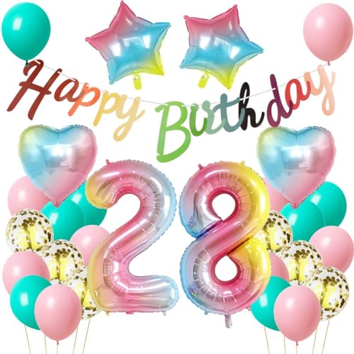 Luftballon 28. Geburtstag Frauen, Geburtstagsdeko 28 Jahr Rosa, Ballon 28. Geburtstag Frau, 28. Dekoration Regenboge, Geburtstagsdeko 28 Jahr Rosa, Frau 28 Deko Party Luftballon 28. Geburtstag Frauen, Geburtstagsdeko 28 Jahr Rosa, Ballon 28. Geburtstag Frau, 28. Dekoration Regenboge, Geburtstagsdeko 28 Jahr Rosa, Frau 28 Deko Party von Haosell