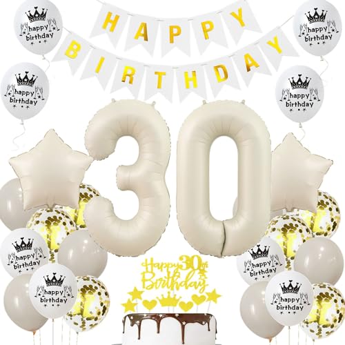 Luftballon 30 Jahr Geburtstag Creme, Deko 30 Geburtstag Frau Mann, 30. Geburtstagsdeko Beige Gold, Ballon 30 Deko Beige, Luftballons 30. Dekorationen Gold, 30. Ballon Frau Luftballon 30 Jahr Geburtstag Creme, Deko 30 Geburtstag Frau Mann, 30. Geburtstagsdeko Beige Gold, Ballon 30 Deko Beige, Luftballons 30. Dekorationen Gold, 30. Ballon Frau von Haosell