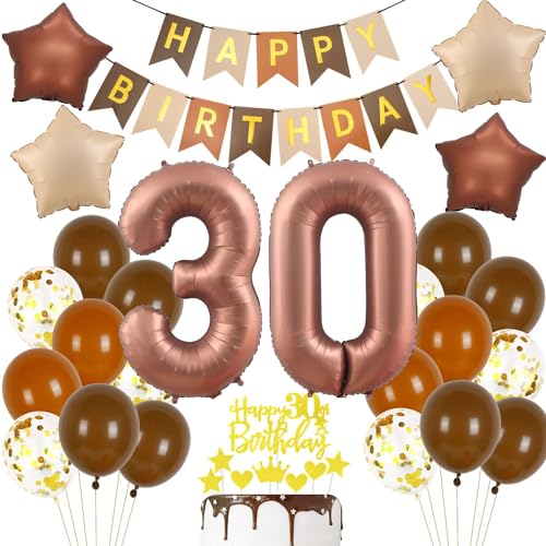 Luftballon 30. Geburtstag Braun, 30 Geburtstag Deko Retro Braune, 30 Jahre Dunkelbraun Partyballon, Deko 30 Geburtstag Boho, 30 Jahre Party Dekoration, 30 Geburtstagsdeko Frau Mann Braun Luftballon 30. Geburtstag Braun, 30 Geburtstag Deko Retro Braune, 30 Jahre Dunkelbraun Partyballon, Deko 30 Geburtstag Boho, 30 Jahre Party Dekoration, 30 Geburtstagsdeko Frau Mann Braun von Haosell
