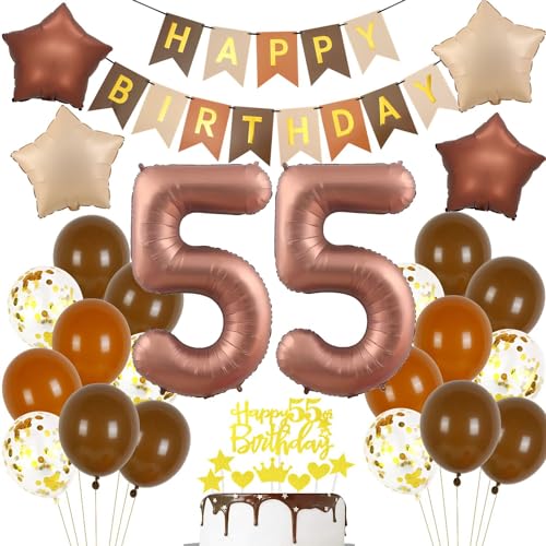 Luftballon 55. Geburtstag Braun, 55 Geburtstag Deko Retro Braune, 55 Jahre Dunkelbraun Partyballon, Deko 55 Geburtstag Boho, 55 Jahre Party Dekoration, 55 Geburtstagsdeko Frau Mann Braun Luftballon 55. Geburtstag Braun, 55 Geburtstag Deko Retro Braune, 55 Jahre Dunkelbraun Partyballon, Deko 55 Geburtstag Boho, 55 Jahre Party Dekoration, 55 Geburtstagsdeko Frau Mann Braun von Haosell