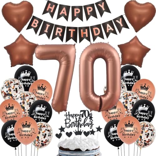 Luftballon 70. Geburtstag Deko, 70 Schokolade Ballons, 70 Geburtstag Deko Dunkelbraun, Geburtstagsdeko 70 Frau Braun, 70. Ballon für Frau Mann, Braun 70. Geburtstag Party Dekoration Luftballon 70. Geburtstag Deko, 70 Schokolade Ballons, 70 Geburtstag Deko Dunkelbraun, Geburtstagsdeko 70 Frau Braun, 70. Ballon für Frau Mann, Braun 70. Geburtstag Party Dekoration von Haosell