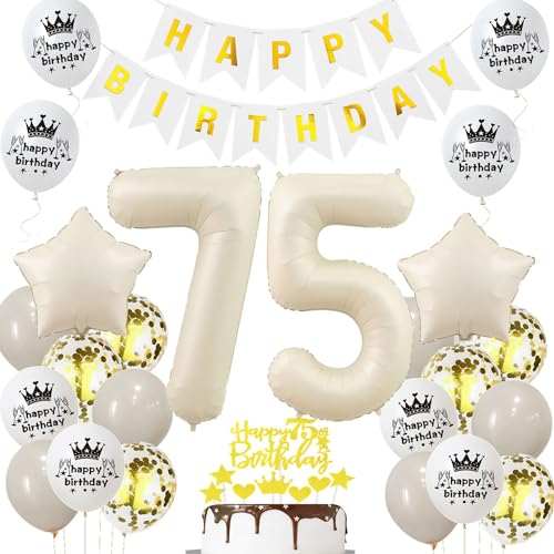 Luftballon 75 Jahr Geburtstag Creme, Deko 75 Geburtstag Frau Mann, 75. Geburtstagsdeko Beige Gold, Ballon 75 Geburtstag Deko Beige, Luftballons 75. Dekorationen Beige Gold, 75. Ballon Frau Luftballon 75 Jahr Geburtstag Creme, Deko 75 Geburtstag Frau Mann, 75. Geburtstagsdeko Beige Gold, Ballon 75 Geburtstag Deko Beige, Luftballons 75. Dekorationen Beige Gold, 75. Ballon Frau von Haosell