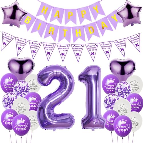 Luftballons 21. Geburtstag Dekoration Lila, 21. Geburtstag Dekoration Frau, Ballons Geburtstag 21 Zahl Lila, Frauen 21. Geburtstag Party Deko, Ballon 21. Geburtstag Frau lila, Deko 21. Ballon Luftballons 21. Geburtstag Dekoration Lila, 21. Geburtstag Dekoration Frau, Ballons Geburtstag 21 Zahl Lila, Frauen 21. Geburtstag Party Deko, Ballon 21. Geburtstag Frau lila, Deko 21. Ballon von Haosell