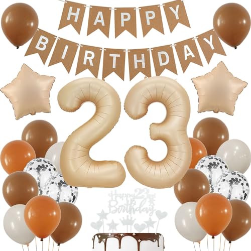 Luftballons 23 Jahre Brau,23 Geburtstag Deko Beige, Deko 23 Geburtstags Frau,23 Jahre Geburtstagsdeko Ballon,Boho 23. Luftballon Beige,Party Deko 23 Luftballon, Mann 23. Geburtstag Dekoration Luftballons 23 Jahre Brau,23 Geburtstag Deko Beige, Deko 23 Geburtstags Frau,23 Jahre Geburtstagsdeko Ballon,Boho 23. Luftballon Beige,Party Deko 23 Luftballon, Mann 23. Geburtstag Dekoration von Haosell