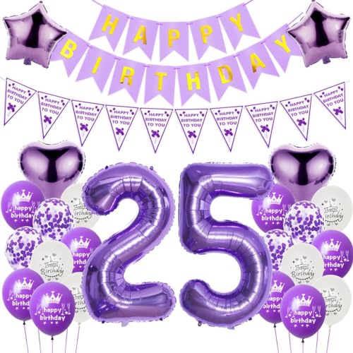 Luftballons 25. Geburtstag Dekoration Lila, 25. Geburtstag Dekoration Frau, Ballons Geburtstag 25 Zahl Lila, Frauen 25. Geburtstag Party Deko, Ballon 25. Geburtstag Frau lila, Deko 25. Ballon Luftballons 25. Geburtstag Dekoration Lila, 25. Geburtstag Dekoration Frau, Ballons Geburtstag 25 Zahl Lila, Frauen 25. Geburtstag Party Deko, Ballon 25. Geburtstag Frau lila, Deko 25. Ballon von Haosell