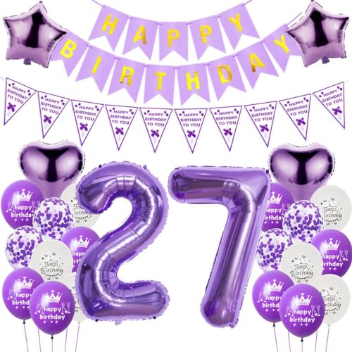 Luftballons 27. Geburtstag Dekoration Lila, 27. Geburtstag Dekoration Frau, Ballons Geburtstag 27 Zahl Lila, Frauen 27. Geburtstag Party Deko, Ballon 27. Geburtstag Frau lila, Deko 27. Ballon Luftballons 27. Geburtstag Dekoration Lila, 27. Geburtstag Dekoration Frau, Ballons Geburtstag 27 Zahl Lila, Frauen 27. Geburtstag Party Deko, Ballon 27. Geburtstag Frau lila, Deko 27. Ballon von Haosell