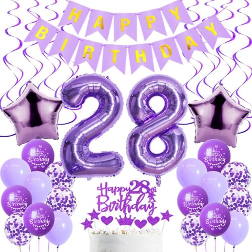 Luftballons 28. Geburtstag Frau Deko, Lila 28. Geburtstag Party Deko, Geburtstagsdeko 28 Jahre Frauen Lila, 28. Geburtstag Dekoration Frau, Lila 28. Tortendeko Geburtstag,28. Ballon Lila Luftballons 28. Geburtstag Frau Deko, Lila 28. Geburtstag Party Deko, Geburtstagsdeko 28 Jahre Frauen Lila, 28. Geburtstag Dekoration Frau, Lila 28. Tortendeko Geburtstag,28. Ballon Lila von Haosell