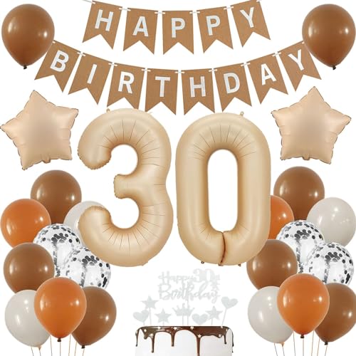 Luftballons 30 Jahre Brau,30 Geburtstag Deko Beige, Deko 30 Geburtstags Frau,30 Jahre Geburtstagsdeko Ballon,Boho 30. Luftballon Beige,Party Deko 30 Luftballon, Mann 30. Geburtstag Dekoration Luftballons 30 Jahre Brau,30 Geburtstag Deko Beige, Deko 30 Geburtstags Frau,30 Jahre Geburtstagsdeko Ballon,Boho 30. Luftballon Beige,Party Deko 30 Luftballon, Mann 30. Geburtstag Dekoration von Haosell