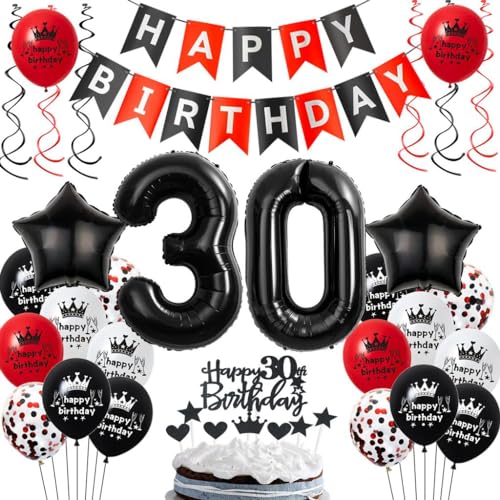 Luftballons 30. Geburtstagsdeko Rot Schwarz, 30 Jahre Schwarz Rot Geburtstag Partydekoration, 30. Luftballons Geburtstag Rot Schwarz, Ballons 30 Jahre Mann Frau, 30. Geburtstag Party Deko Luftballons 30. Geburtstagsdeko Rot Schwarz, 30 Jahre Schwarz Rot Geburtstag Partydekoration, 30. Luftballons Geburtstag Rot Schwarz, Ballons 30 Jahre Mann Frau, 30. Geburtstag Party Deko von Haosell