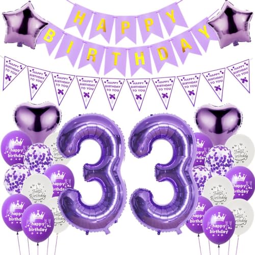 Luftballons 33. Geburtstag Dekoration Lila, 33. Geburtstag Dekoration Frau, Ballons Geburtstag 33 Zahl Lila, Frauen 33. Geburtstag Party Deko, Ballon 33. Geburtstag Frau lila, Deko 33. Ballon Luftballons 33. Geburtstag Dekoration Lila, 33. Geburtstag Dekoration Frau, Ballons Geburtstag 33 Zahl Lila, Frauen 33. Geburtstag Party Deko, Ballon 33. Geburtstag Frau lila, Deko 33. Ballon von Haosell