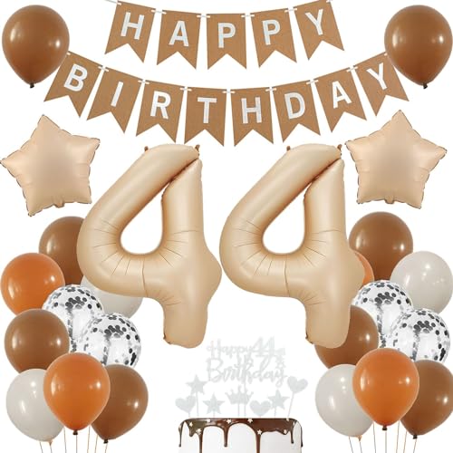 Luftballons 44 Jahre Brau,44 Geburtstag Deko Beige, Deko 44 Geburtstags Frau,44 Jahre Geburtstagsdeko Ballon,Boho 44. Luftballon Beige,Party Deko 44 Luftballon, Mann 44. Geburtstag Dekoration Luftballons 44 Jahre Brau,44 Geburtstag Deko Beige, Deko 44 Geburtstags Frau,44 Jahre Geburtstagsdeko Ballon,Boho 44. Luftballon Beige,Party Deko 44 Luftballon, Mann 44. Geburtstag Dekoration von Haosell