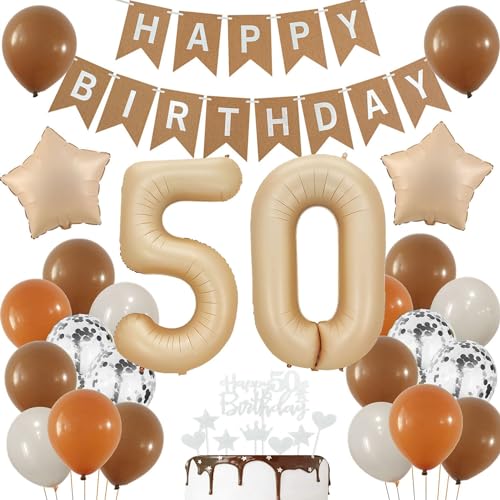 Luftballons 50 Jahre Brau,50 Geburtstag Deko Beige, Deko 50 Geburtstags Frau,50 Jahre Geburtstagsdeko Ballon,Boho 50. Luftballon Beige,Party Deko 50 Luftballon, Mann 50. Geburtstag Dekoration Luftballons 50 Jahre Brau,50 Geburtstag Deko Beige, Deko 50 Geburtstags Frau,50 Jahre Geburtstagsdeko Ballon,Boho 50. Luftballon Beige,Party Deko 50 Luftballon, Mann 50. Geburtstag Dekoration von Haosell