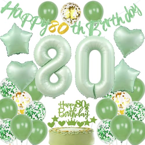 Luftballons 80. Geburtstag Grün, 80 Geburtstag Deko Frau, Geburtstagsdeko 80 Mann Grün, Deko 80 Geburtstag Luftballon Grün, 80. Geburtstag Dekoration Mann Frau Grün, Grün 80. Party Deko Luftballons 80. Geburtstag Grün, 80 Geburtstag Deko Frau, Geburtstagsdeko 80 Mann Grün, Deko 80 Geburtstag Luftballon Grün, 80. Geburtstag Dekoration Mann Frau Grün, Grün 80. Party Deko von Haosell