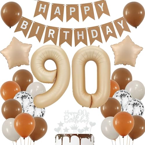 Luftballons 90 Jahre Brau,90 Geburtstag Deko Beige, Deko 90 Geburtstags Frau,90 Jahre Geburtstagsdeko Ballon,Boho 90. Luftballon Beige,Party Deko 90 Luftballon, Mann 90. Geburtstag Dekoration Luftballons 90 Jahre Brau,90 Geburtstag Deko Beige, Deko 90 Geburtstags Frau,90 Jahre Geburtstagsdeko Ballon,Boho 90. Luftballon Beige,Party Deko 90 Luftballon, Mann 90. Geburtstag Dekoration von Haosell