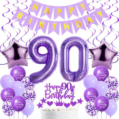 Luftballons 90. Geburtstag Frau Deko, Lila 90. Geburtstag Party Deko, Geburtstagsdeko 90 Jahre Frauen Lila, 90. Geburtstag Dekoration Frau, Lila 90. Tortendeko Geburtstag,90. Ballon Lila Luftballons 90. Geburtstag Frau Deko, Lila 90. Geburtstag Party Deko, Geburtstagsdeko 90 Jahre Frauen Lila, 90. Geburtstag Dekoration Frau, Lila 90. Tortendeko Geburtstag,90. Ballon Lila von Haosell