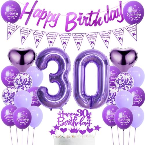 Luftballons Geburtstag 30. Frau Lila, 30. Geburtstag Dekoration Frauen, Luftballons 30. Geburtstag Dekoration Lila,Deko 30. Geburtstag Frau, Lila Ballon Geburtstagdeko 30 Jahre Frauen Luftballons Geburtstag 30. Frau Lila, 30. Geburtstag Dekoration Frauen, Luftballons 30. Geburtstag Dekoration Lila,Deko 30. Geburtstag Frau, Lila Ballon Geburtstagdeko 30 Jahre Frauen von Haosell