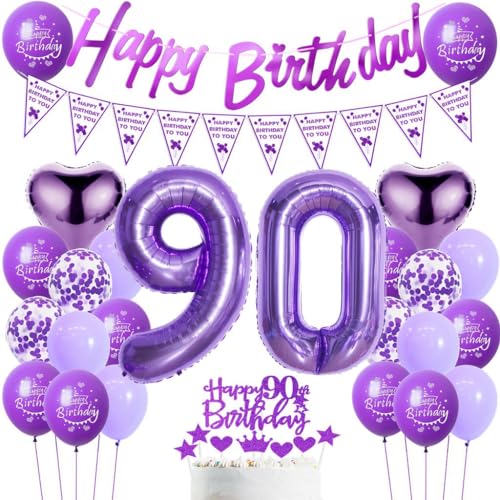 Luftballons Geburtstag 90. Frau Lila, 90. Geburtstag Dekoration Frauen, Luftballons 90. Geburtstag Dekoration Lila,Deko 90. Geburtstag Frau, Lila Ballon Geburtstagdeko 90 Jahre Frauen Luftballons Geburtstag 90. Frau Lila, 90. Geburtstag Dekoration Frauen, Luftballons 90. Geburtstag Dekoration Lila,Deko 90. Geburtstag Frau, Lila Ballon Geburtstagdeko 90 Jahre Frauen von Haosell
