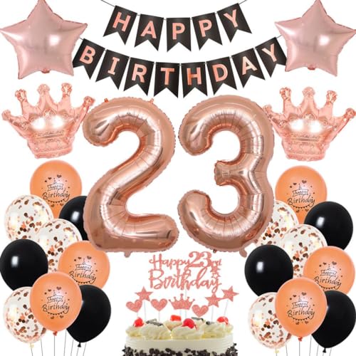 Rosegold 23 Jahr Geburtstag Frau, Rosegold Luftballon 23 Geburtstag Frau, 23. Dekorationen Frauen, Schwarz 23. Party Deko, Geburtstagsdeko 23 Jahr Schwarz Rosegold 23 Jahr Geburtstag Frau, Rosegold Luftballon 23 Geburtstag Frau, 23. Dekorationen Frauen, Schwarz 23. Party Deko, Geburtstagsdeko 23 Jahr Schwarz von Haosell