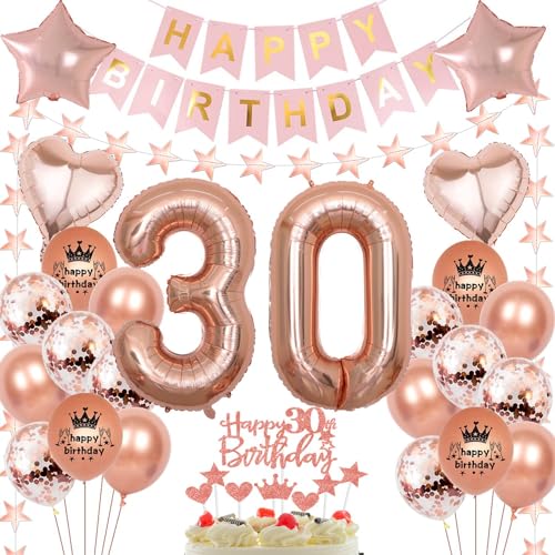 Rosegold Luftballon 30 Geburtstag Frau, 30 Jahr Geburtstag Frau, Ballon 30. Rosegold, Geburtstagsdeko 30 Jahr, Frauen Deko 30.Roségold 30. Party Ballons Rosegold Luftballon 30 Geburtstag Frau, 30 Jahr Geburtstag Frau, Ballon 30. Rosegold, Geburtstagsdeko 30 Jahr, Frauen Deko 30.Roségold 30. Party Ballons von Haosell