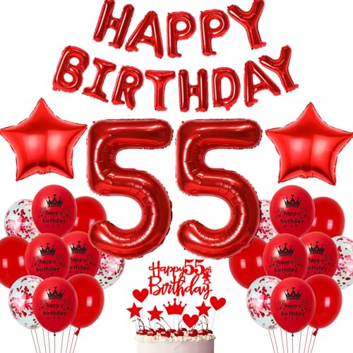 Rot 55. Geburtstag Deko Luftballon 55 Geburtstag Frau Rot 55. Ballons Party Deko Frau 55 Jahre Geburtstagsdeko Rot Ballon 55 Luftballons Junge 55. Party Dekoration Rot Rot 55. Geburtstag Deko Luftballon 55 Geburtstag Frau Rot 55. Ballons Party Deko Frau 55 Jahre Geburtstagsdeko Rot Ballon 55 Luftballons Junge 55. Party Dekoration Rot von Haosell