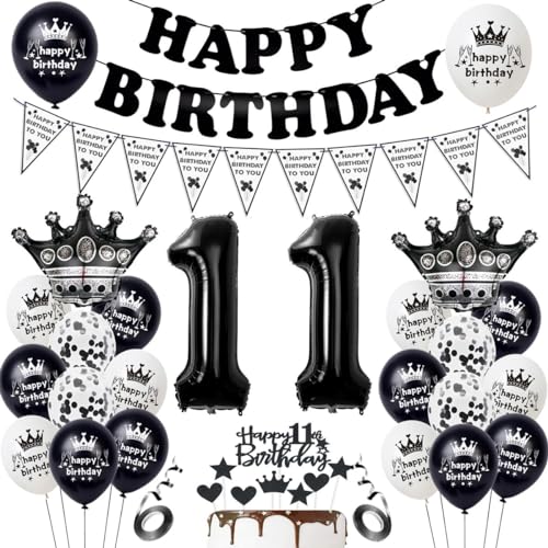 Schwarz 11. Geburtstagsdeko,Schwarz Ballon 11. Geburtstag Dekoration, Geburtstag 11 Jahre Junge Schwarz,Tortendeko 11. Geburtstag,Geburtstagsdeko 11 Jahre Mädchen, Luftballon 11. Geburtstagdeko Schwarz 11. Geburtstagsdeko,Schwarz Ballon 11. Geburtstag Dekoration, Geburtstag 11 Jahre Junge Schwarz,Tortendeko 11. Geburtstag,Geburtstagsdeko 11 Jahre Mädchen, Luftballon 11. Geburtstagdeko von Haosell